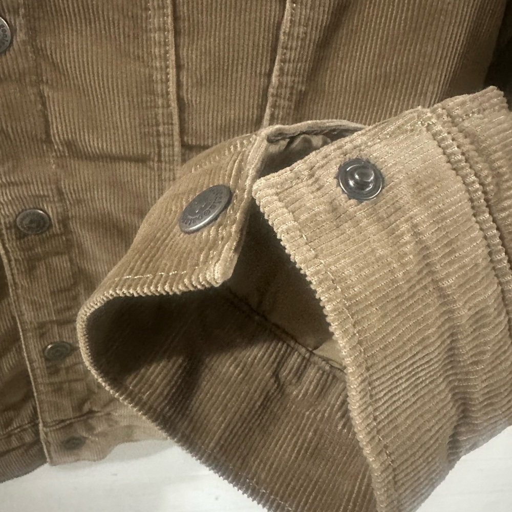 Patagonia Men's Tan Corduroy Jacket with Shearling Collar - Picture 4 of 9